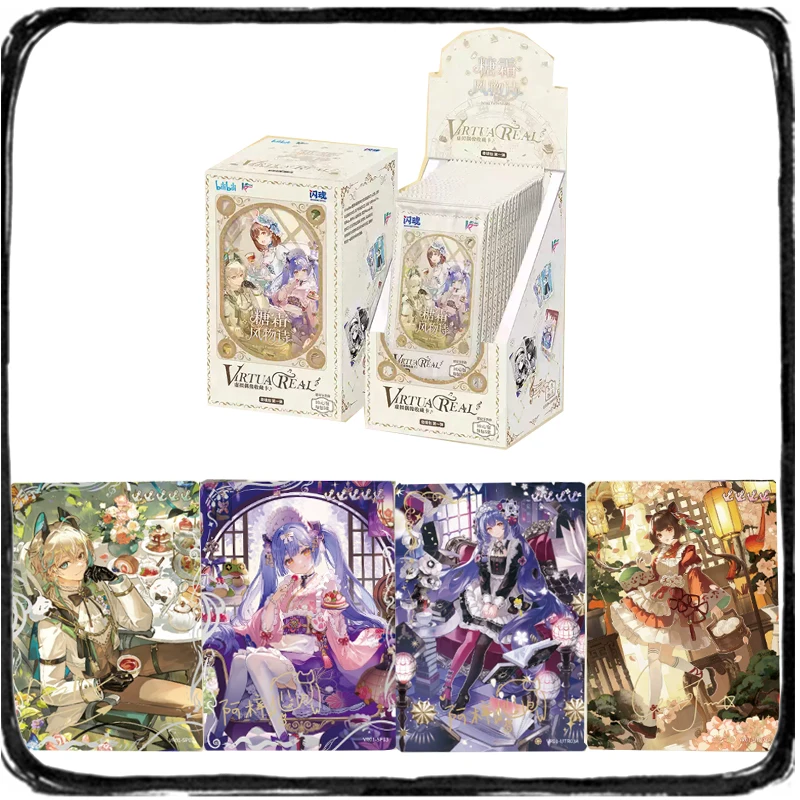 Original Box VirtuaReal Card Virtual Idol Frost Flavored Poetry Wonderland Package First Bullet Collect Cards Children Gift Toy