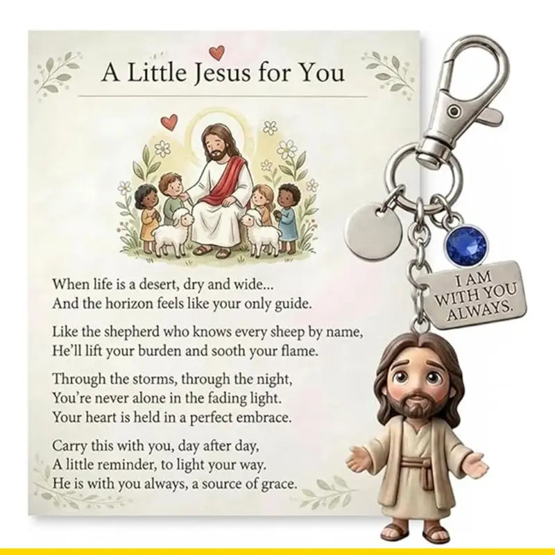 SZCH Inspirational Faith Charm with Message Plate and Clasp, Metal Plastic Carry Accent for Backpack, Bag, or Travel Use