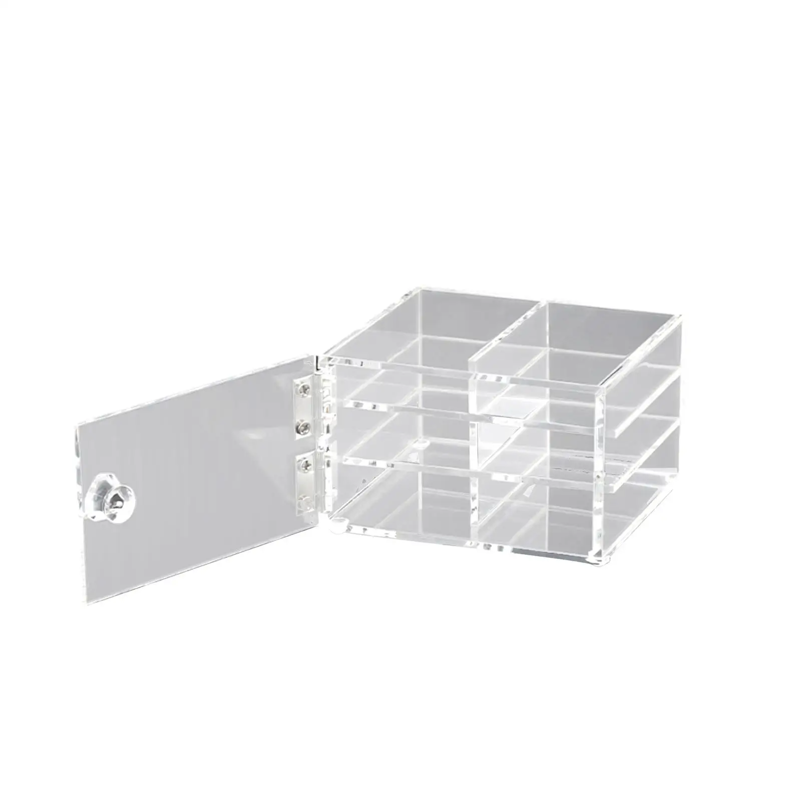 Eyelash Holder Eyelash Storage Box 3 Layers Dustproof Transparent with Rotating