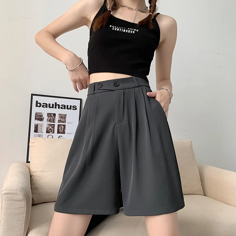 2024 Summer High Waist Loose Casual Shorts Sweatpants Women Pant Black Pants Basic Streetwear Office Ladies Joggers Cargo Pants