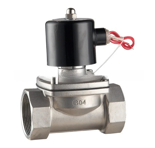 2W-500-50B Stainless Steel Solenoid Valve DN50 Solenoid Valve, Interface 2 Inches