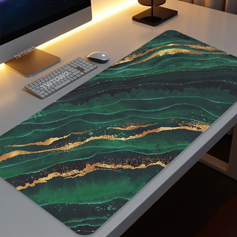 Mouse Pad Marble Gaming XL Large Home HD Mousepad XXL Playmat Desk Mats Natural Rubber Non-Slip Computer Table Mat Mice Pad