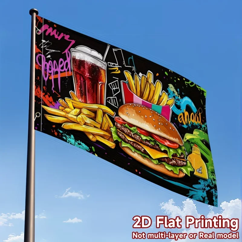 Custom Advertising Flags Immersive Atmosphere Activities Decorate Commercial  Public Spaces Well Attract Audiences And Boost