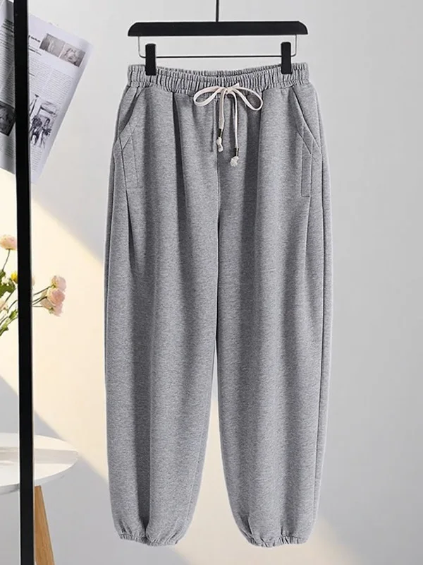 

Мужские трикотажные спортивные брюки Thiened Fce, повседневные, свободного кроя, на осень, весну, зиму, с манжетами, удобные, свободные, спортивные штаны