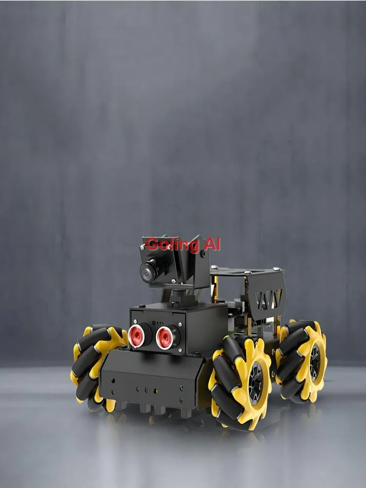 TurboPi ROS2 Robot coche Mecanum ruedas AI visión seguimiento soporte AI modelo Pi 5 interacción de voz para Raspberry Pi 4B Robot Kit