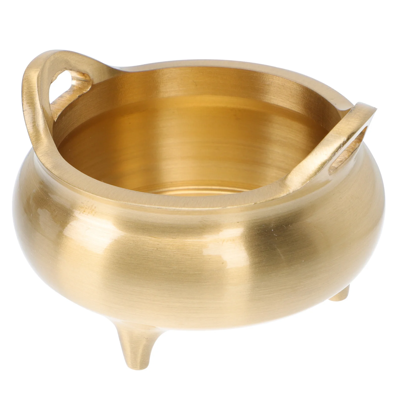 

1pc Copper Incense Burner Exquisite Handicraft Aromatherapy Oven For Home Study Bedroom Decor Retro Small Censer Indoor Aroma