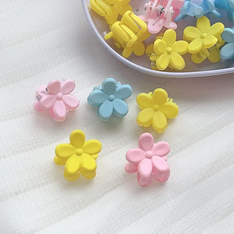 30Pcs Girls Newborn Cute Mini Cartoons Hair Clips Claw Flower Small Hair Claws Children Sweet Hairpins Baby Hair Accessories