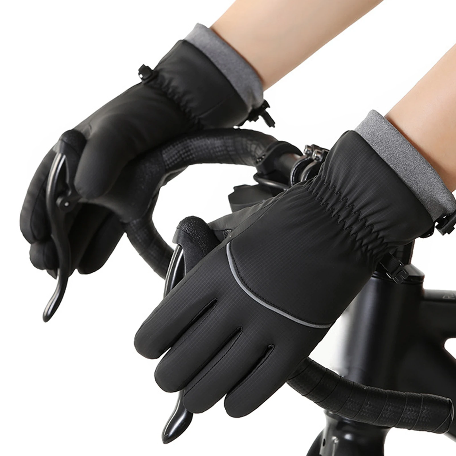 

Winter Gloves For Outdoor Skiing Riding Warm Windproof Rainproof Gloves with Touchscreen Fingers Full Palm Anti-Slip