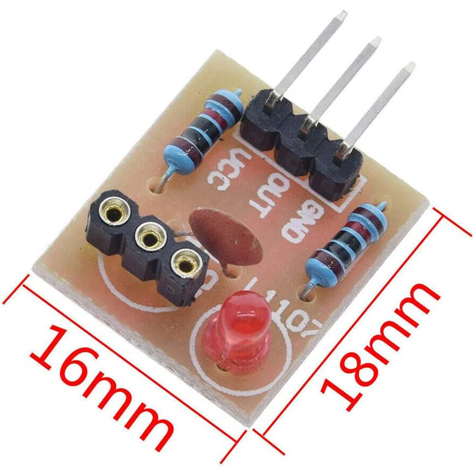 Laser Sensor Module Non-Modulator Tube Laser Receiver Module with KY-008 650nm Laser Transmitter Module for AVR