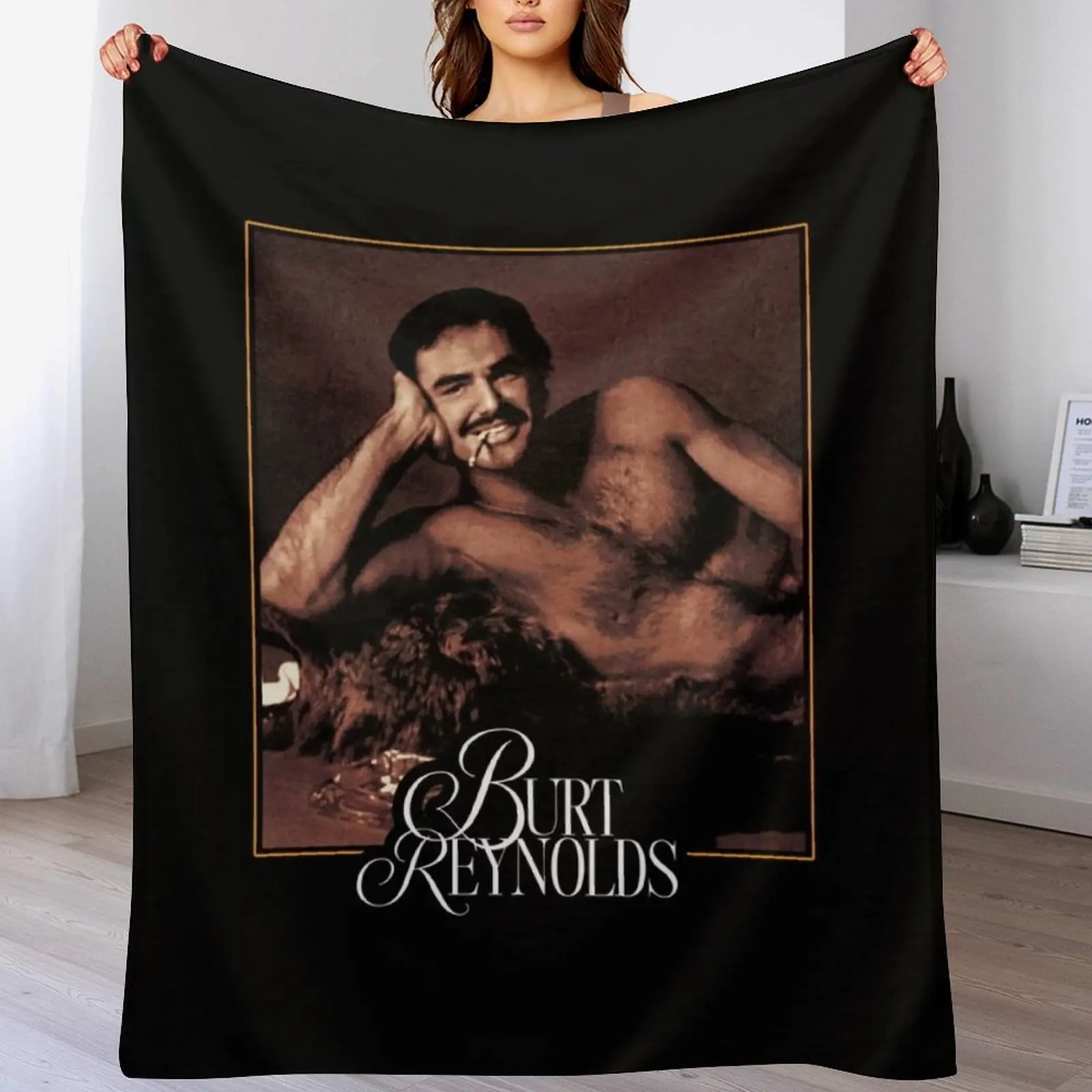 

Classic Burt Reynolds Throw Blanket Warm Comfortable Blanket Gift for Parents Friends
