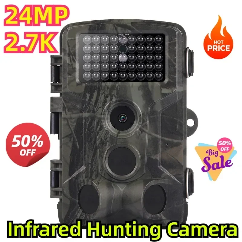 

HC802A Wildlife Wireless Surveillance Tracking Cam 24MP 2.7K Wildlife Trail Camera Photo Trap Infrared Hunting Camera