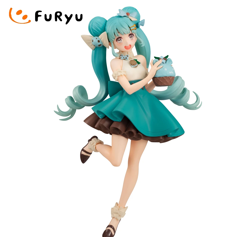 

17CM Hatsume Miku Original FuRyu Kawaii Cute Anime Figure Virtual Singer New Anime Model Toys Figure Collection Doll