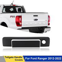 Tailgate Door Handle Cover Rear Trunk Lid Trim for Ford Ranger 2012-2018 2020 2021 2022 Wildtrak XLT XL Decorative Cap Protector