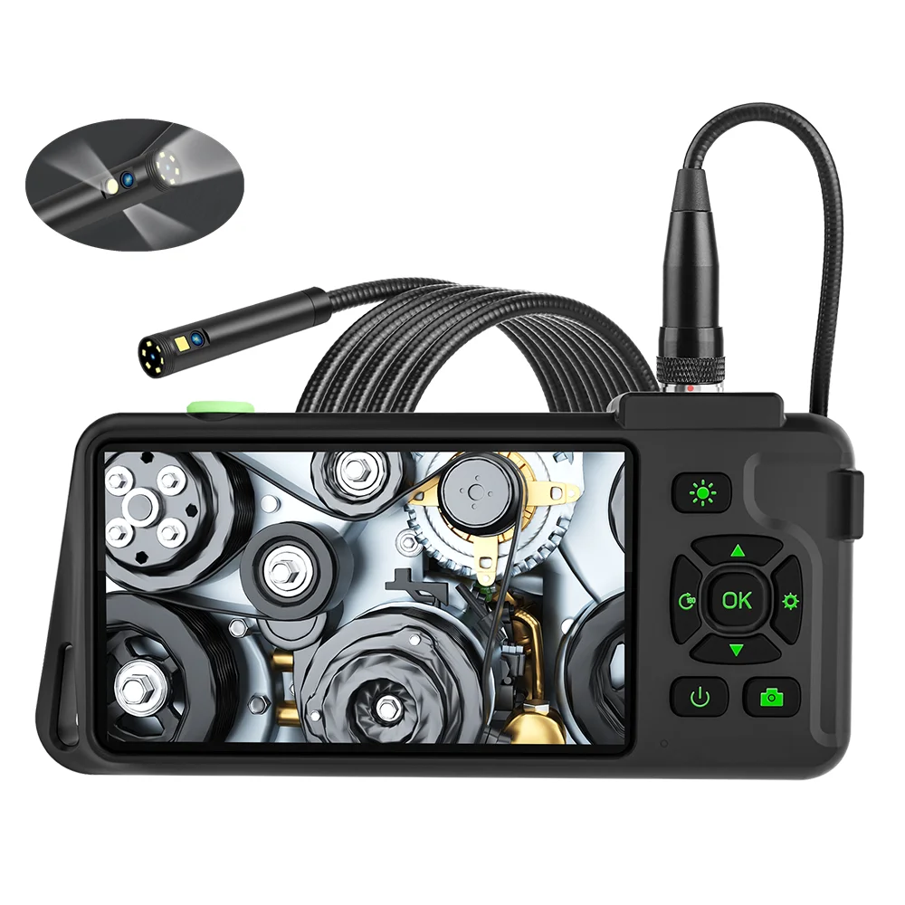 4.5Inch IPS Screen 5.5mm Dual Lens 2MP 1080P Industrial Endoscope CMOS Borescope Inspection Otoscope Camera Digital Microscope