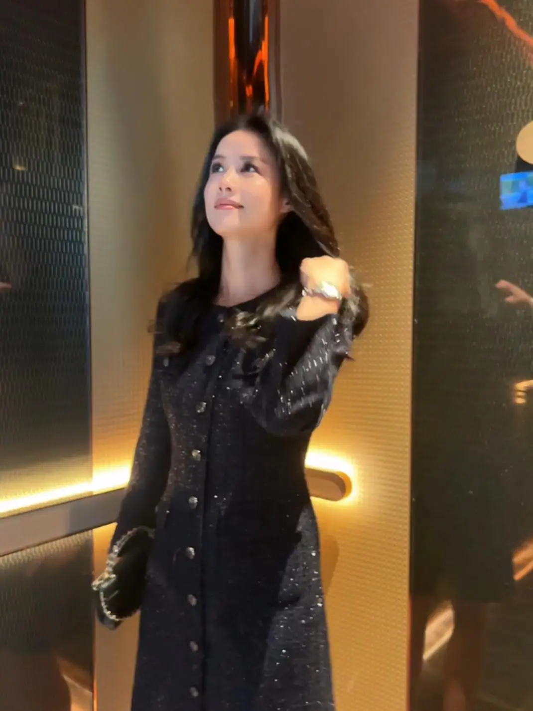 

Faionable Little Fraance Sle Dr 2024 Autumn New Mid-Length Slimming Profional Work up Commute Wind Long Sve...