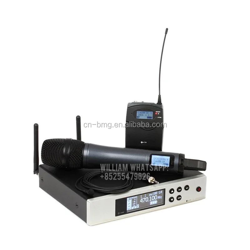 Top Quality EW135G4 EW 100 G4 Professional UHF Wireless Microphone System With EW100G4 Receiver E835 Microphone & Lapel Headset