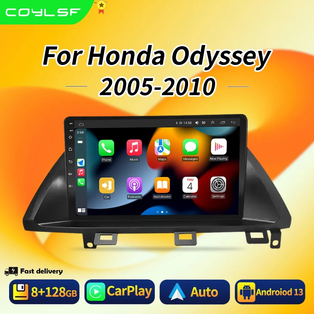 

2Din Android Car Radio Multimidia Video Player For Honda Odyssey 2005-2010 GPS Navigation Carplay Auto Stereo Head Unit