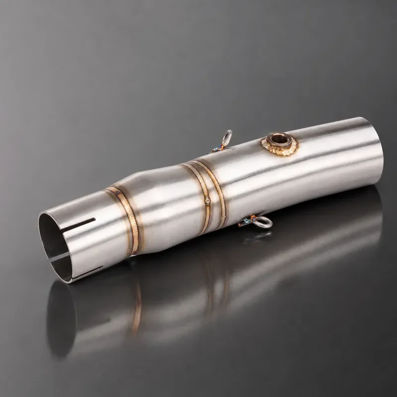 Exhaust Mid Pipe with Sensor for SYM ADXTG400 ADXTG 400 Escape Motorcycle Muffler Middle Pipe for 51mm Muffler Modify