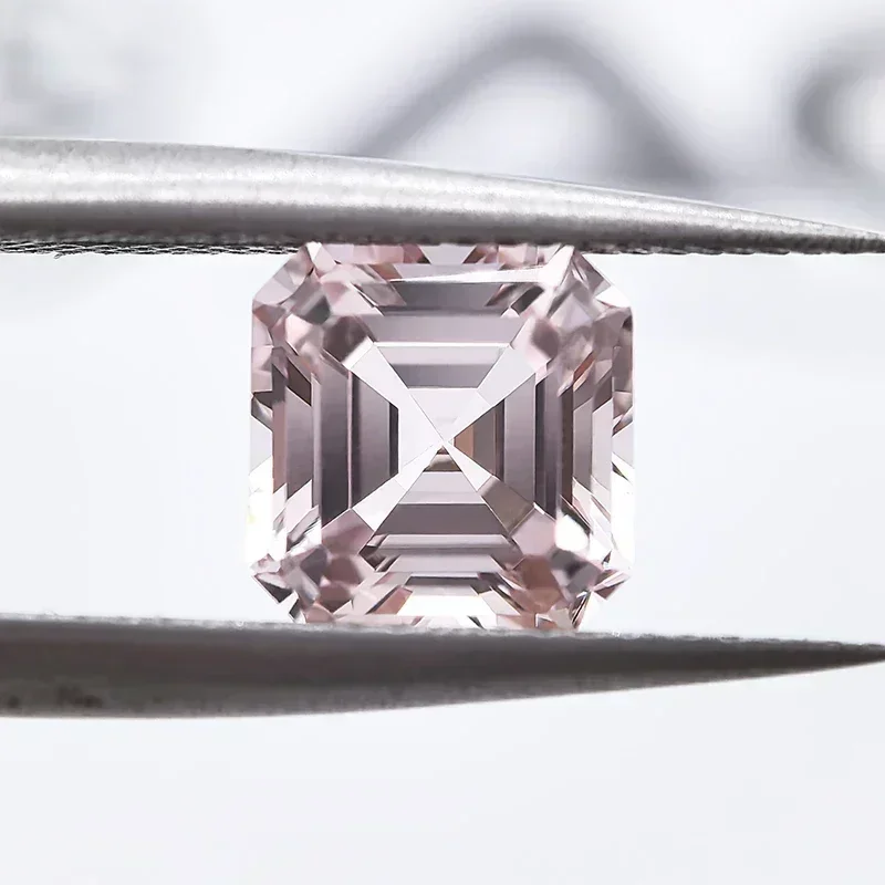مختبر نمت الياقوت Asscher قطع مورغان الوردي VVS1 سحر الأحجار الكريمة لتقوم بها بنفسك مواد صنع المجوهرات المتقدمة اختيار AGLCe