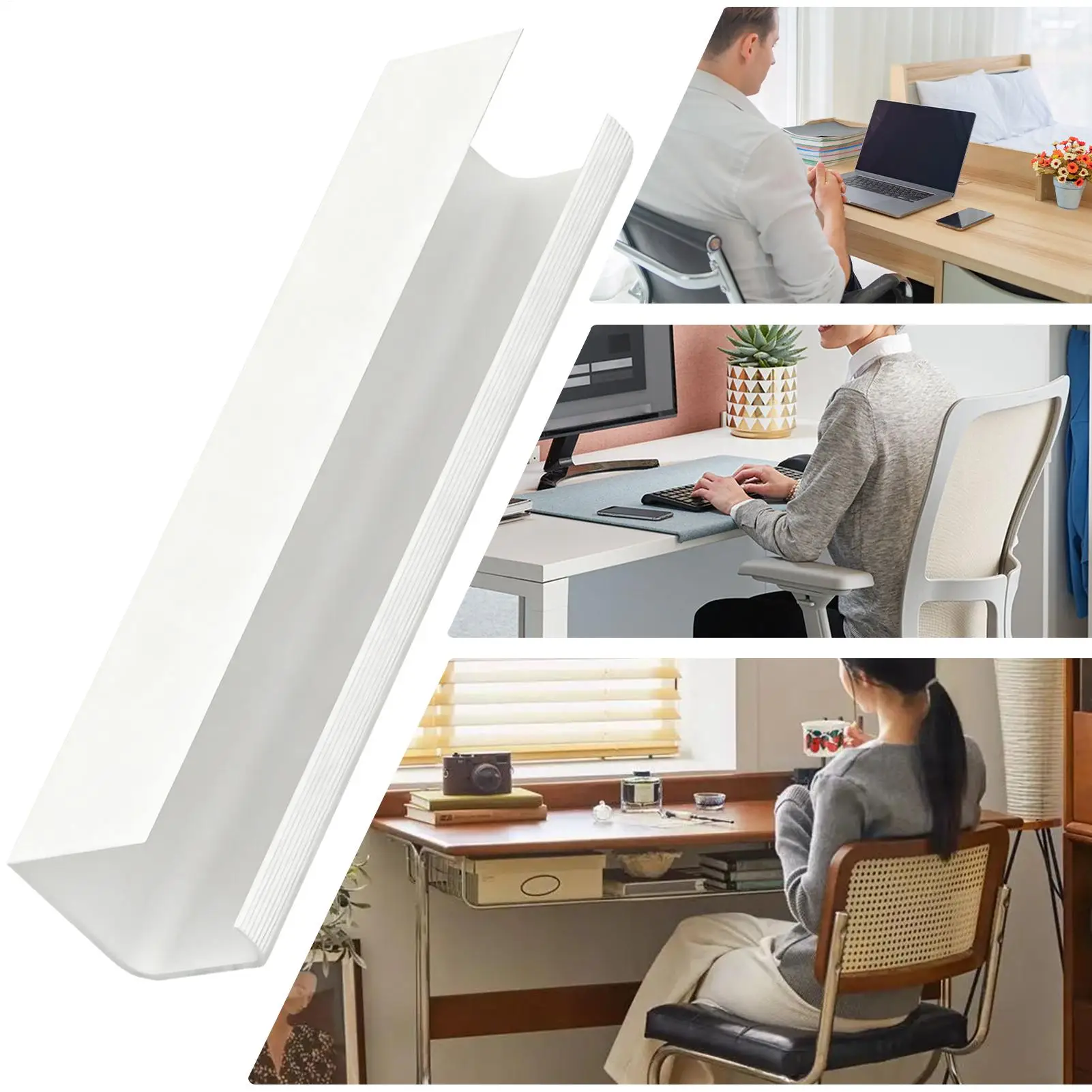 Under Desk Cable Organizer No Drill Space-Saving Box Cable Tray For Placement Concealment Phone Charger Power Strip Router