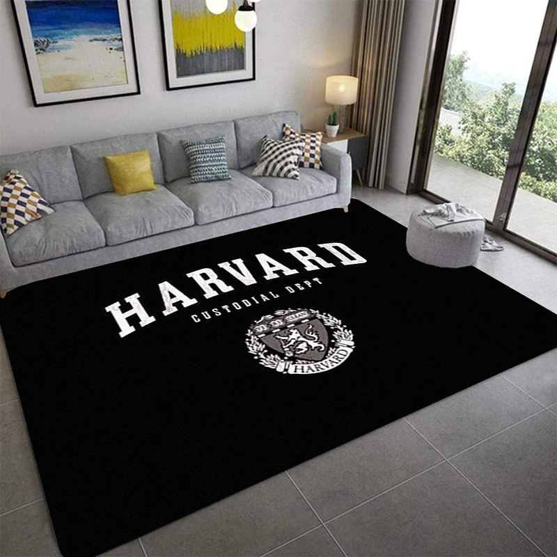 

H-Harvard University Printed Carpet Fashion Yoga Mat Non-Slip Carpet Bedroom Decoration Outdoor Carpet Bedroom Birthday Gift