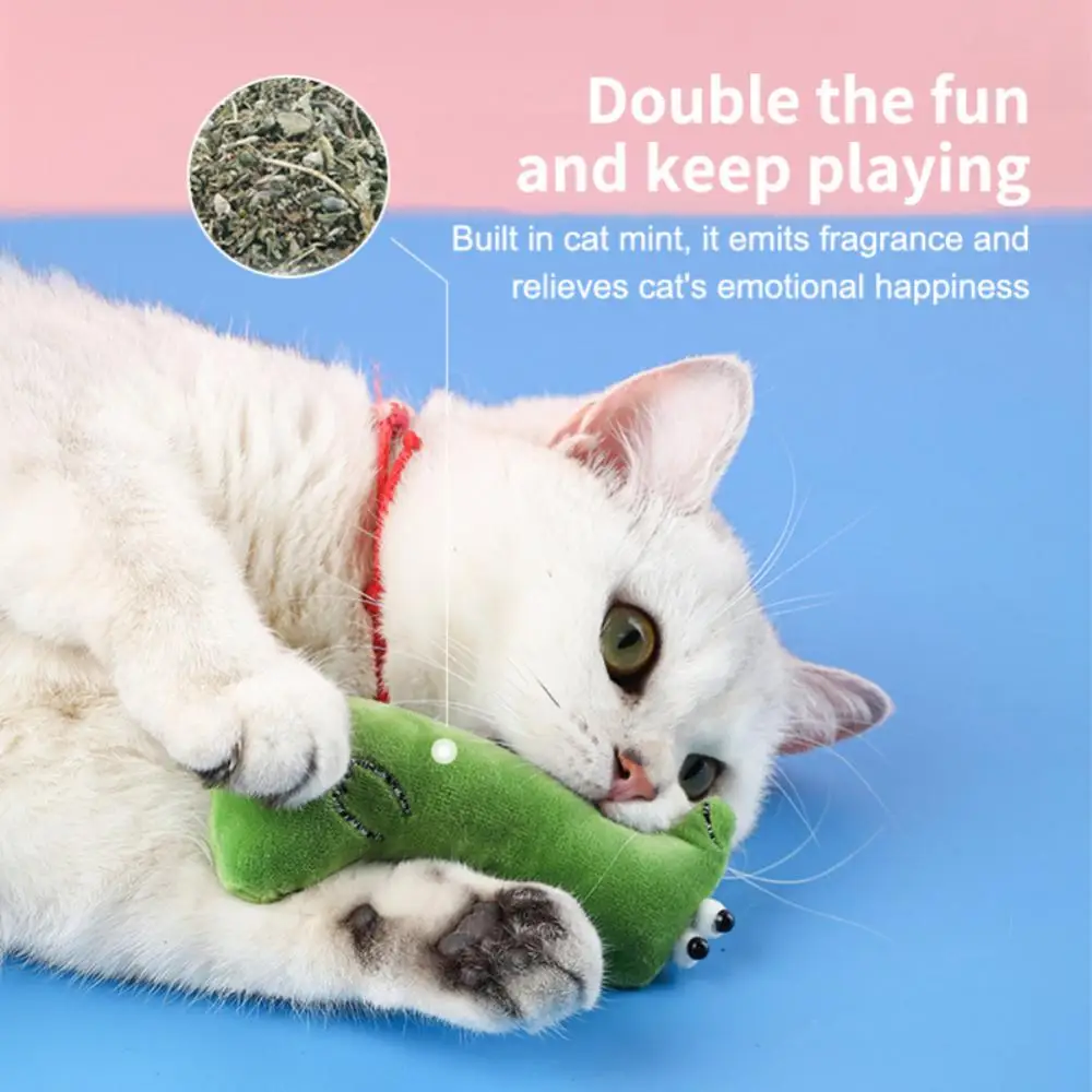 Cat Mint Toys Molars Chew Interaction Plush Toys Mice Shape Intelligence Bite Resistance Scratch Bite Self Hi Molars Teeth Clean