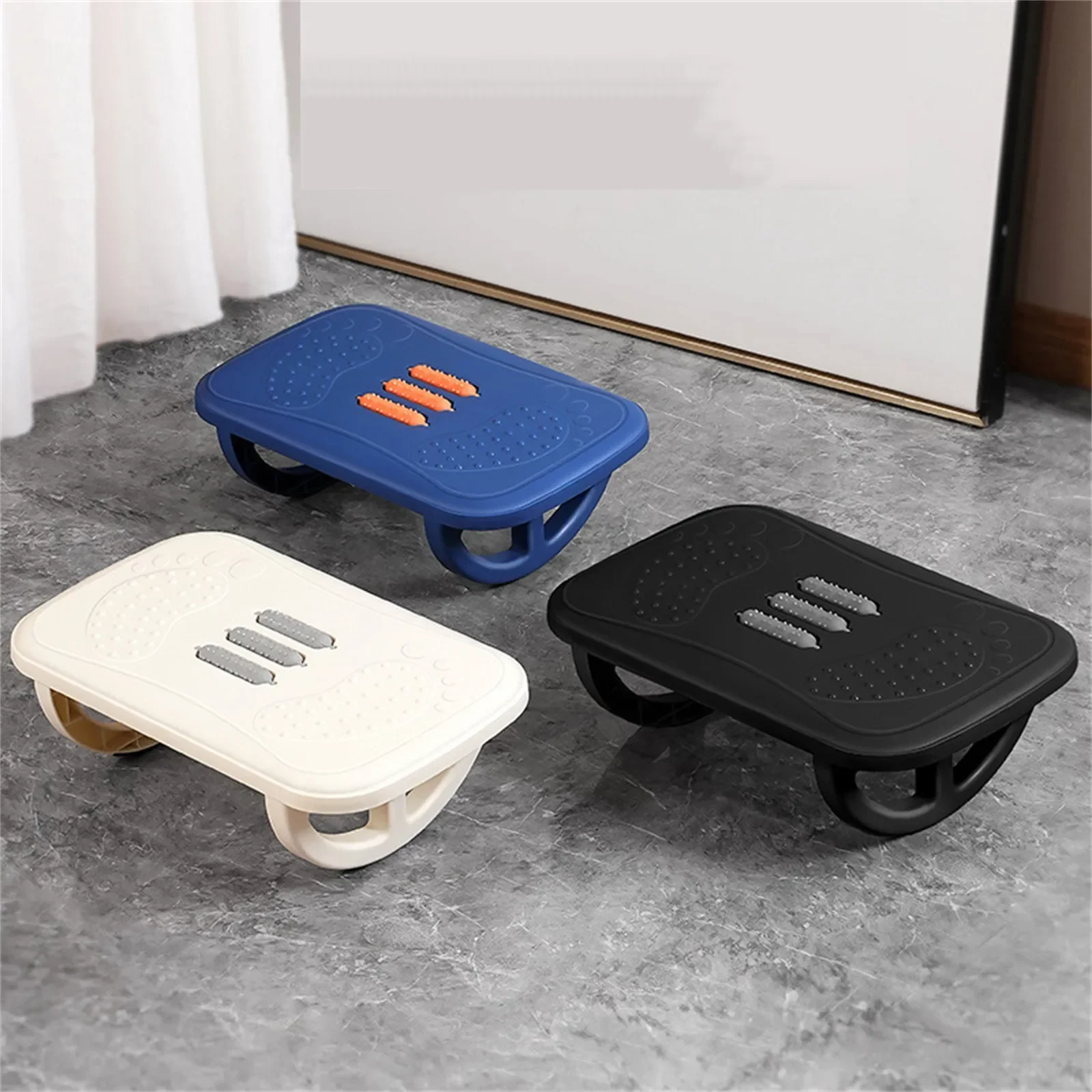 

Rocking Footrest for under Desk Ergonomic Desk Leg Rest Rocker Balance Board Comfortable Foot Stool for Desk Home Office