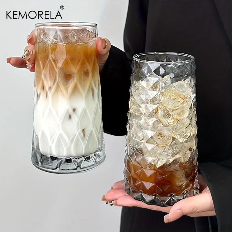 KEMORELA INS 500ML Iced American Coffee Cup Very Suitable for - Whisky Diamond Mug Tea Cup Juice Glass Milk Water Cup Drinkware