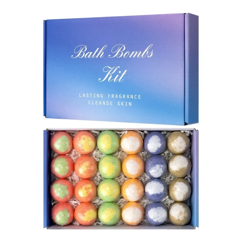 24pcs Bath Bombs for Kids Inside Bath Bombs Gift Set Natural Organic Kids Bubble Bath Fizzy for Girls Boy S48a81e1b1a52408aa1f57de595bc5e26H