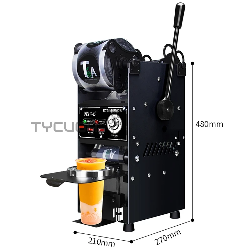 Beker Sluitmachine Sap/MelkThee/Koffie/Bubble Thee Winkel Sealer Commercieel Handmatig Plastic PP 90/95 MM Diameter Drankjes Cup Sealer