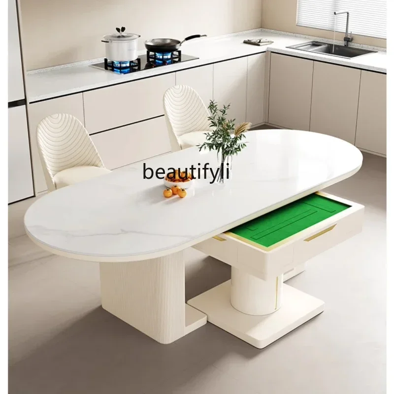 

FG11Автоматический стол для маджонга, обеденный стол двойного назначения, многофункциональная бытовая каменная плита, машина для маджонга для гостиной