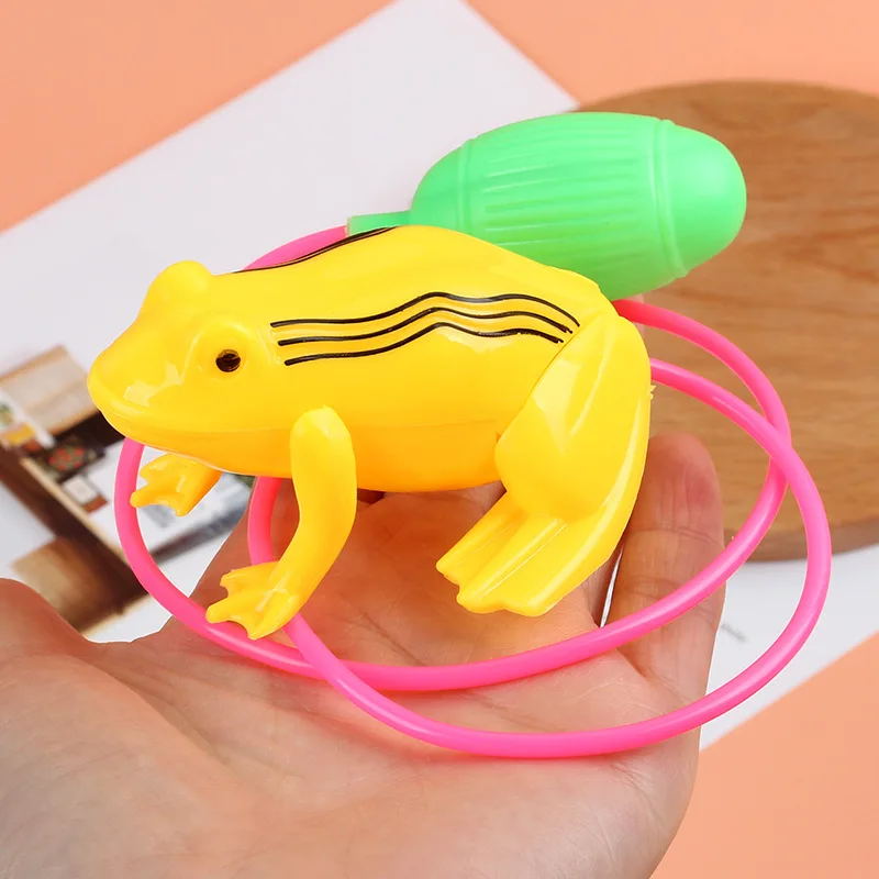 Nostalgic Toys Air Pressure Jumping Frog New Children's Horse Wire-Controlled Airbag Blow Molding Will Jump Frog Animal Toy