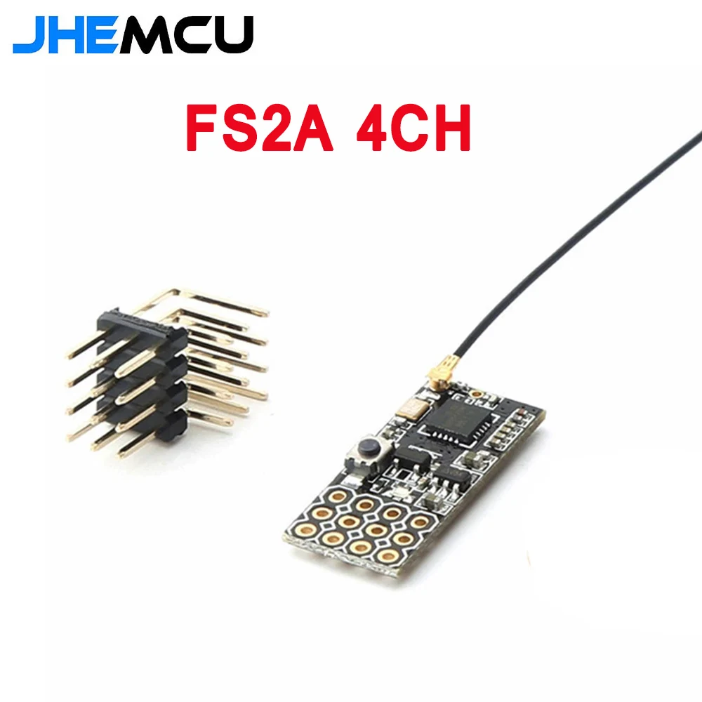 

JHEMCU FS2A 4CH AFHDS 2A Мини-совместимый приемник ШИМ-выход для передатчика Flysky i6 i6X i6S/FS-i6 FS-i6X FS-i6S