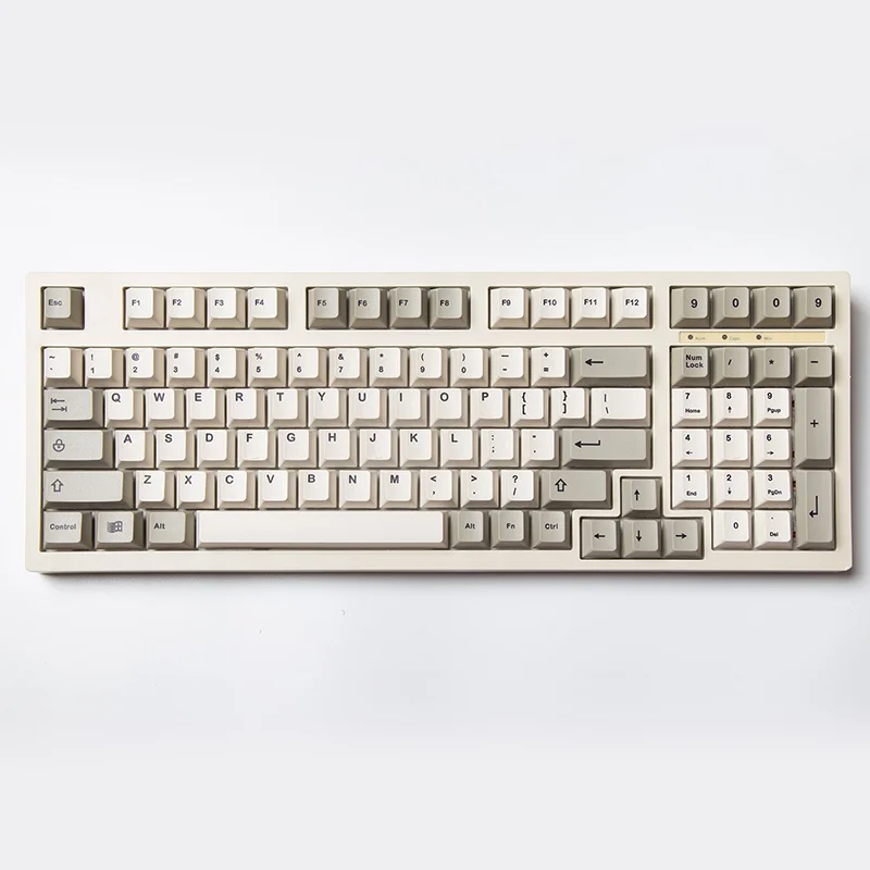 Imagem -04 - Estilo Vintage Cereja Perfil Tintura Sublimação Pbt Keycap Tecido 9009 Keycaps 61 68 68 71 84 87 98 104 1088