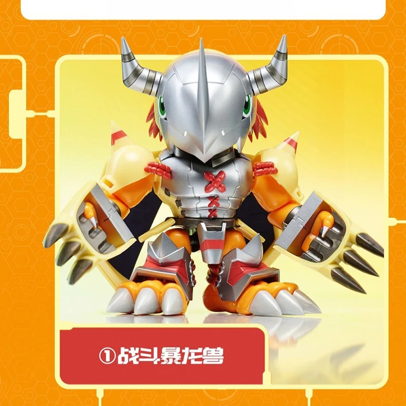 BANDAI Original PLABAKO Digimon ผจญภัยภาพเคลื่อนไหวเกมของเล่น Q-รุ่นประกอบอะนิเมะ Action Collection