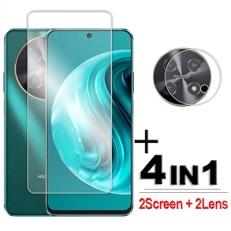 

For Huawei Nova 12i Glass 6.7 inch Full Glue Clear Screen Protector For Nova 12i 4G Tempered Glass For Huawei Nova 12i Lens Film