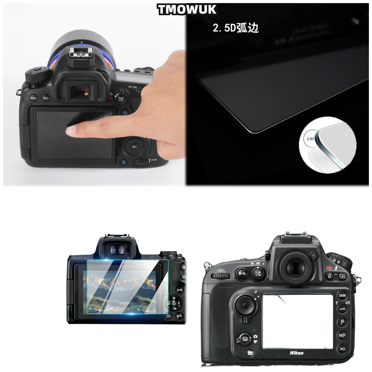 

High Clarity 9H For Nikon D7100 7200 D5000 D750 D760 D5 D600 D610 D800 D800E LCD Protective Film.
