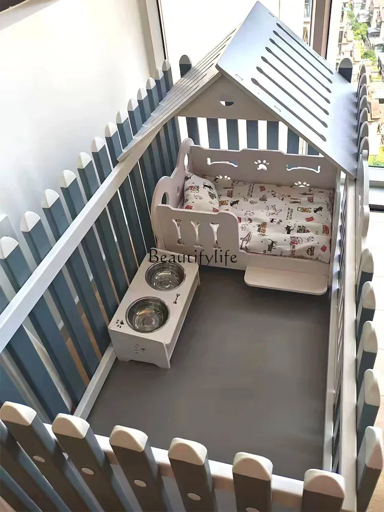 GG8.Caja pour animaux de compagnie pour chien, clôture intérieure pour petit chien, balcon, Teddy captif pour chiens et chats