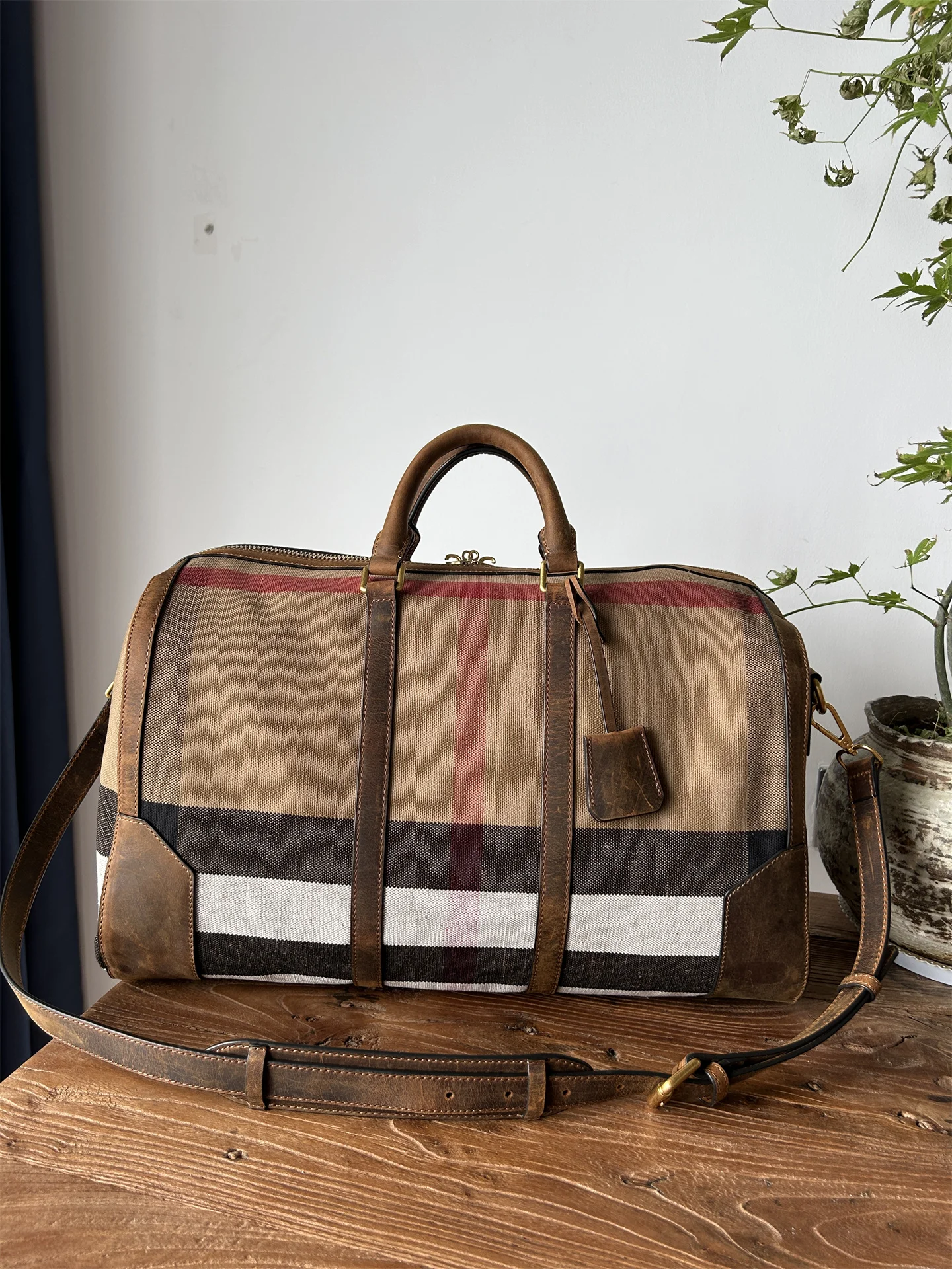 

Большая дорожная сумка-кроссбоди из желтого льняного материала в клетку, модная ретро-сумка на одно плечо для женщин