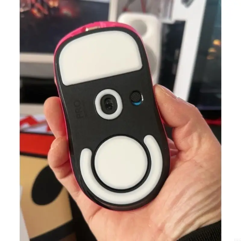 1 セットマウススケートグライドフィートパッドマウスフィートステッカーロジクール G プロ X 超軽量マウスラウンド湾曲エッジフィート