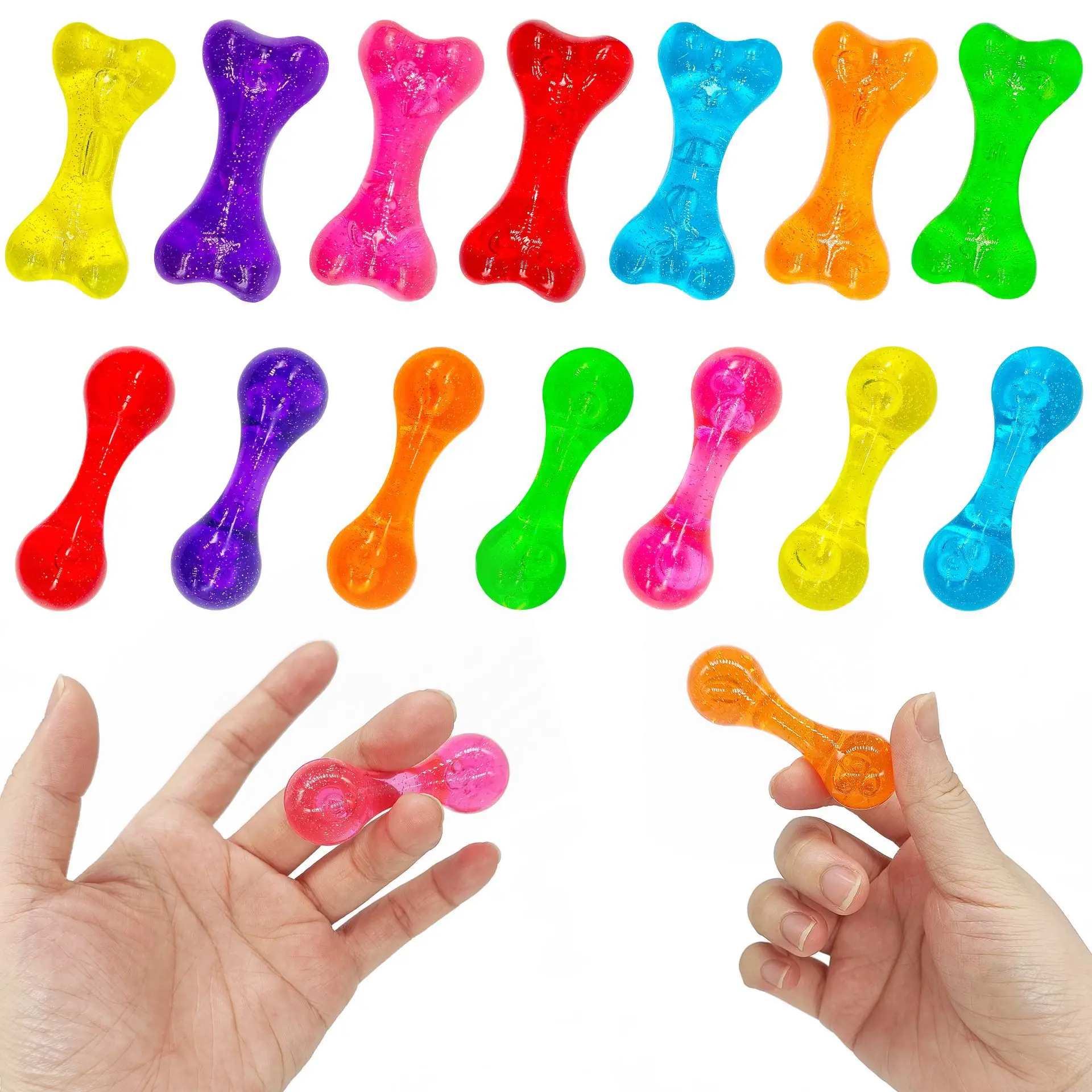 

New Knucklebone Bone Fingertip Top Baole Bead Begleri Toy Plastic Dumbbell Knucklebone Finger Limit EDC Anti Stress Autism ADHD