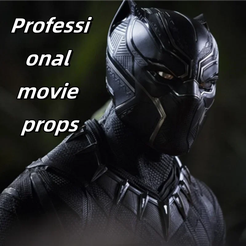 

Unisex Cosplay Panther Mask Silicone Realistic Movie Helmet Props Live Panther Hood Halloween Role-playing Mask