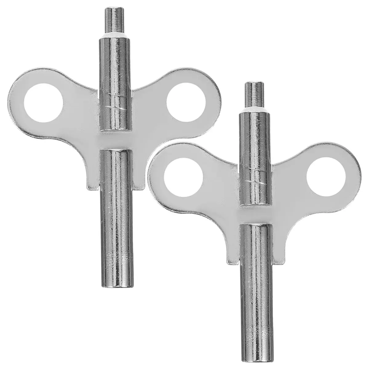 A64I 2pcs Clock Winding Keys Steel Spiral Wind Key Accessories for Wall Clock Mechanism Sturdy Professional Tools