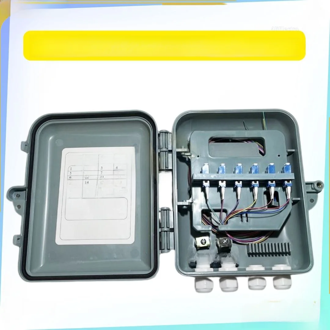 

Fiber Terminal Box 12 cores LC UPC Optical Fiber Distribution Wall Mounted Indoor and Outdoor Fiber Optic Distribution Box