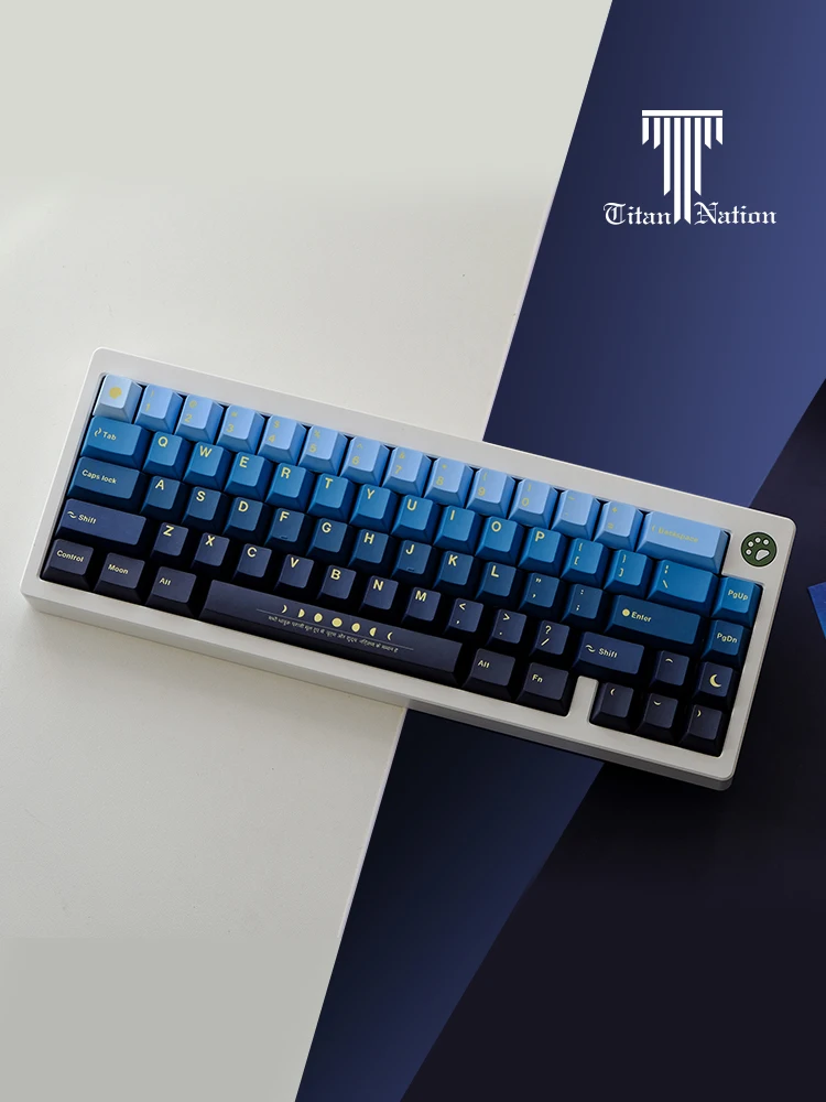 Juego de teclas Moonrise para teclado mecánico, 134 teclas, tema de personalidad, pbt, sublimación, 6.25u, 7u, perfil de cereza che