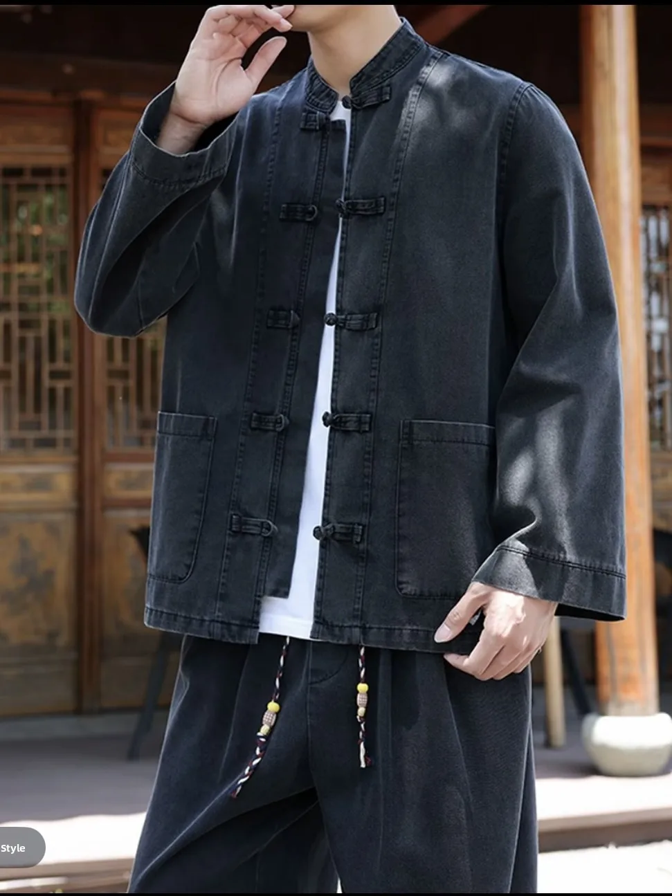 

Autumn New Sle Men's Casual Breathable Denim irt Jaet Long Sve Versatile Comfortable Top Quali Material Faionable