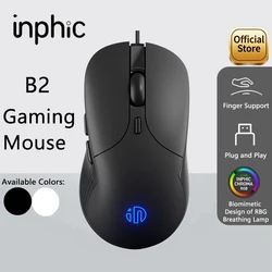 INPHIC B2 USB Wired Mouse Silent Office Gaming Mouse for PC and Laptops