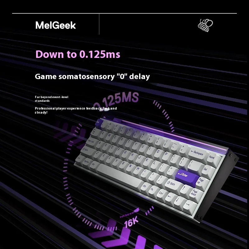 Imagem -04 - Melgeek-interruptor Magnético Ttc Personalizado Teclado E-sport Gaming Made68 Pro Taxa 16k Taxa de Polling 8k 0125 ms rt pc