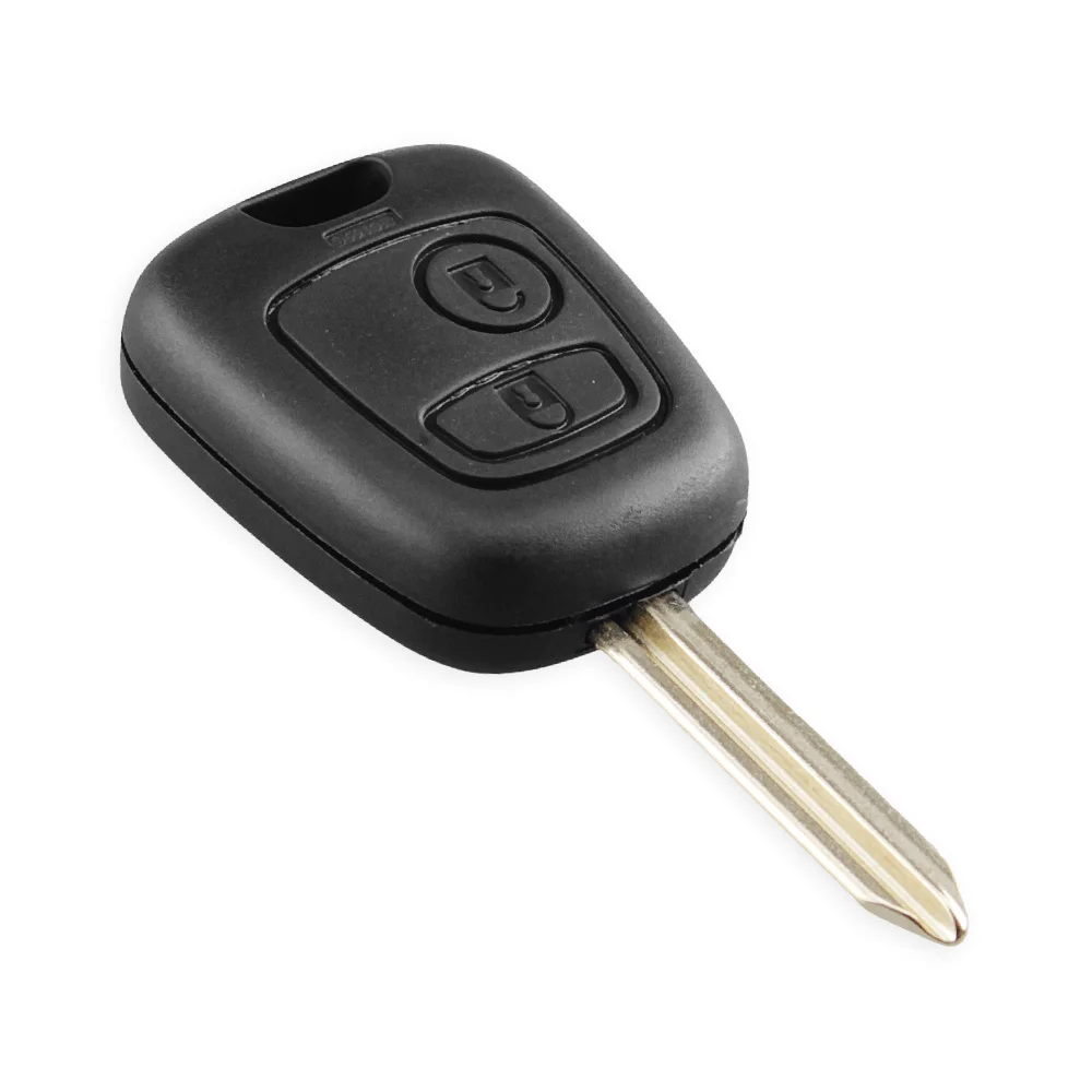 KEYYOU obudowa kluczyka do samochodu Fob dla Citroen C1 C2 C3 Saxo Xsara Picasso Berlingo klucz zdalny z dwoma przyciskami Fob