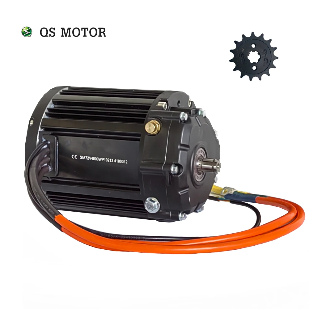 Silnik QS QS138 90H 4000W V3 z 1:2.35 skrzynia biegów silnik typu middrive 72V zestawy z EM200-2SP kontrolerem do E-motocykla